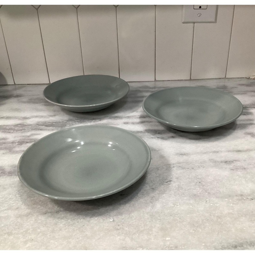 Block‎ Basic Pebble Stone GRAY Rim Soup Bowls Set of 3 8.25"